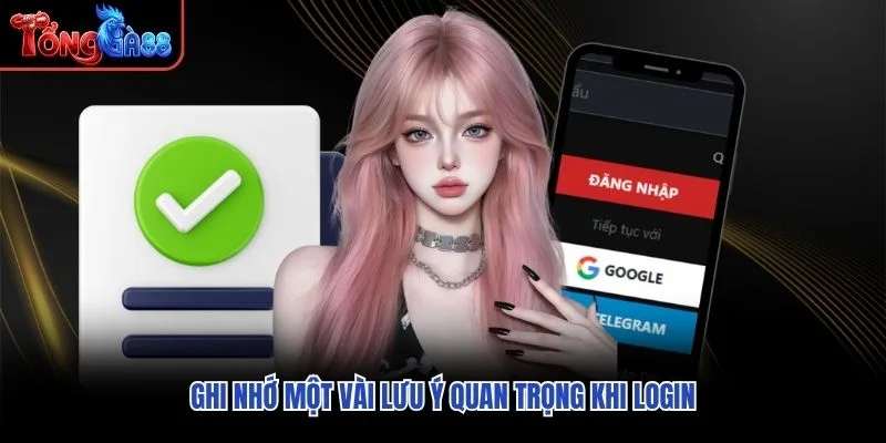 Ghi nhớ một vài lưu ý quan trọng khi login Ghi nhớ một vài lưu ý quan trọng khi login