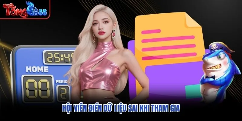 Hội viên điền dữ liệu sai khi tham gia Hội viên điền dữ liệu sai khi tham gia