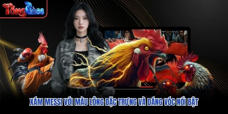 Xám Messi với màu lông đặc trưng và dáng vóc nổi bật
